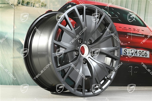 20" Felgensatz Turbo S Aero Design, 9J x 20 ET54 + 11J x 20 ET60, in Anthrazitgrau