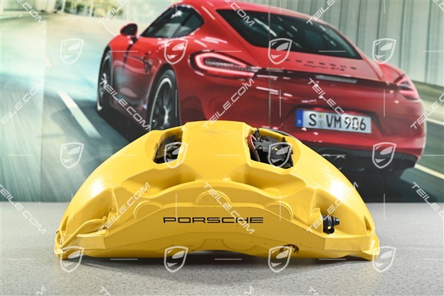 Fixed caliper, front axle, yellow, PCCB, L