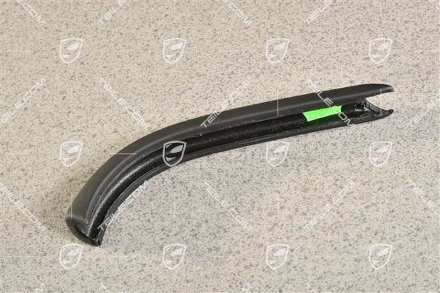 Blende / Handbremshebel Abdeckung, Leder schwarz