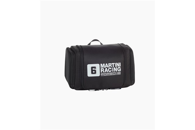 Porsche MARTINI RACING Spacious toilet bag with two side pockets and separate wet compartment Porsche MARTINI RACING Spacious toilet bag with two side pockets and separate wet compartment