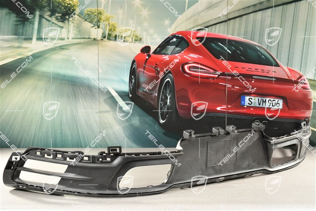 Rear bumper lower cover / diffuser, Black mattet / USA