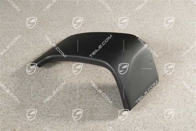 Handschuhkasten Blende, Leder, Schwarz