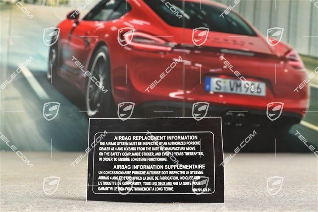 Airbag Replacement sticker