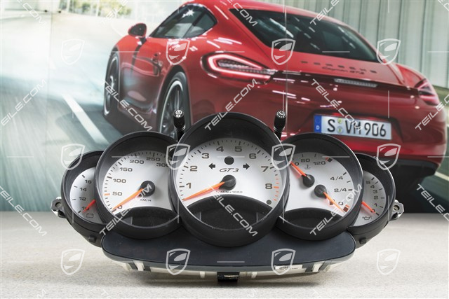 Instrument cluster, GT3, 6-speed manual transmission