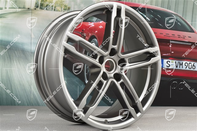 19" Wheel rim, Turbo, 8J x 19 ET21, platinum satin matt