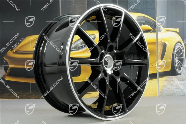 20" Cayenne Design Felgensatz, 10,5J x 20 ET64 + 9J x 20 ET50, Exclusiv, Felgenstern in Schwarz