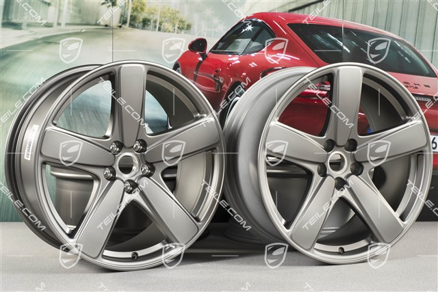 19" "Sport Classic" Felgensatz, Felgen 8,5J x 19 ET21 + 9J x 19 ET21 Platinum Seidenmatt