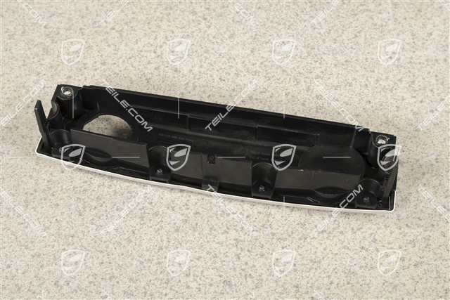 12v plug socket (1 hole)  trim in centre console, rear, Satin aluminium
