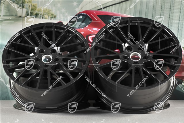 21" Felgensatz Cayenne RS Spyder, 11J x 21 ET49 + 9,5J x 21 ET46, für den Cayenne Coupé, schwarz seidenmatt