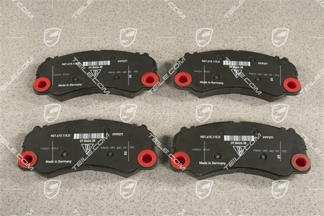 GT3, Brake pads, PCCB, front, L+R