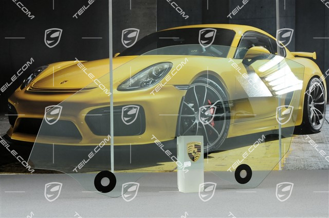 Door window glass, cabrio, L Door window glass, cabrio, L
