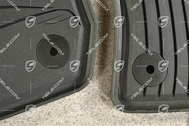Fussmatte Gummi Satz, schwarz (vorne)