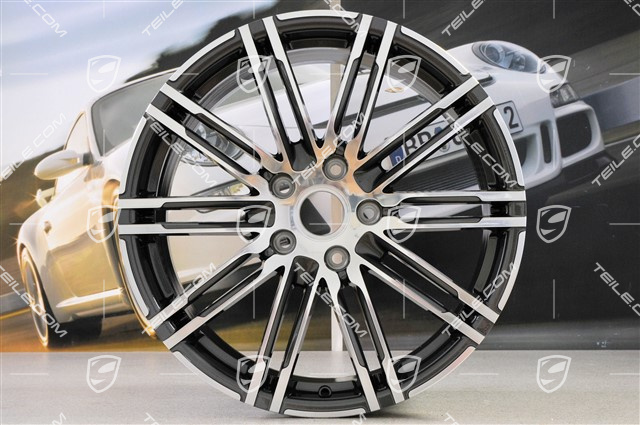 20-inch Turbo III wheel set, front wheels: 9,5 J x 20 ET 65 + rear wheels: 11 J x 20 ET 68
