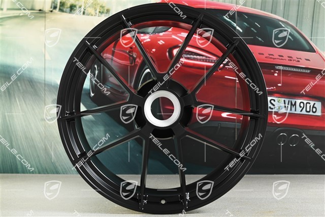 21" Felge "Carrera GTS", Zentralverschluss, 11J x 21 ET82, schwarz seidenmatt