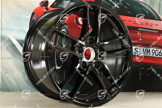 19-inch wheel, Panamera Turbo II, 10J x 19 ET 61, black high gloss