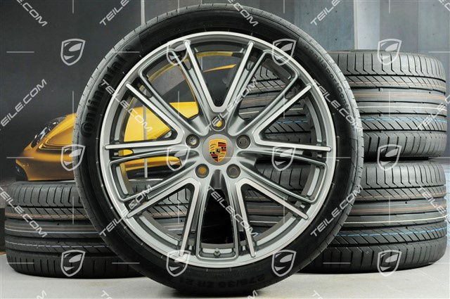 21" Koła letnie Exclusive Design, felgi 9,5J x 21 ET71 + 11,5J x 21 ET69 + opony letnie Continental 275/35 ZR21 + 315/30 ZR21, z czujnikami ciśnienia