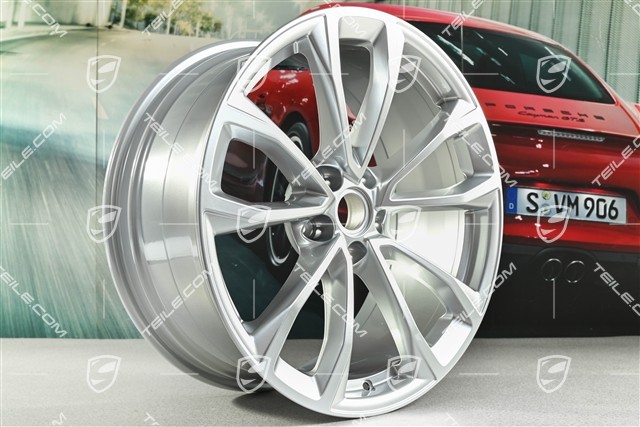 19-inch wheel rim Macan Design-Rad, 8,5J x 19 ET21, brilliant chrome