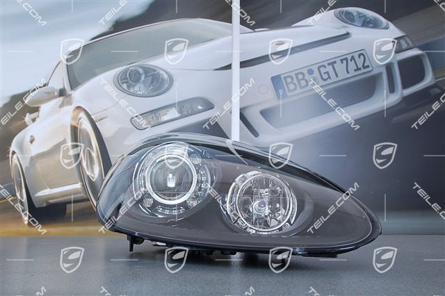 Xenon-Scheinwerfer, ohne Steuergerät und Xenonbirne D1S, mit Kurvenlicht, schwarz, R