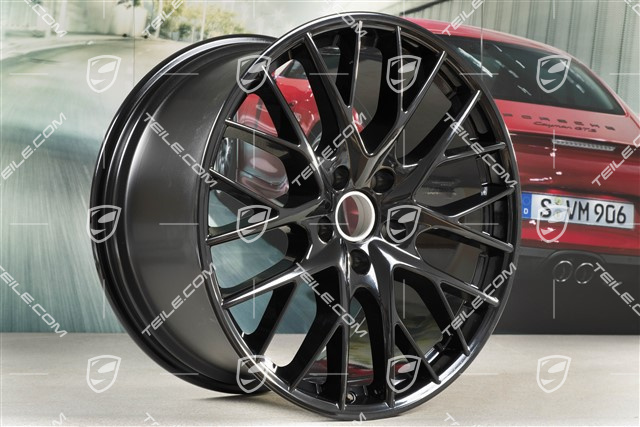 21" Felga Panamera Sport Design, 11,5J x 21 ET69, czarny połysk