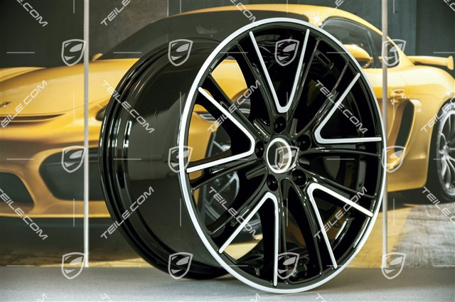 21-inch wheel rim Panamera Exclusiv, 11,5J x 21 ET69, black high gloss