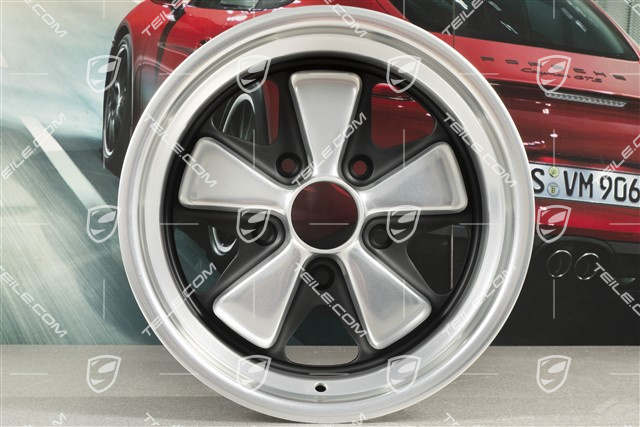 15-inch Fuchs wheel rim 8J x 15, prod. year 1984, restored