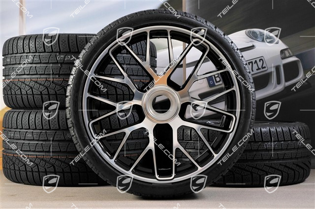 GT3 20" winter wheels  "Turbo S" central locking, 9J x 20 ET51 + 11J x 20 ET59 + Michelin winter tyres 245/35 R20+295/30 R20, TPMS.