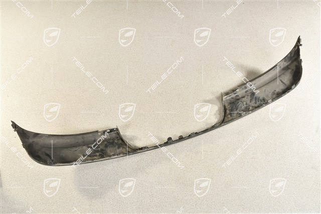 Rear bumper lower cover / spoiler, sports exhaust system, black matte