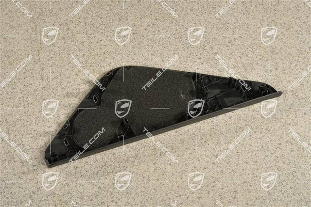 Hintertür, Türverkleidung, Lautsprecherblende / Mittelton Lautsprecher, Schwarz, L
