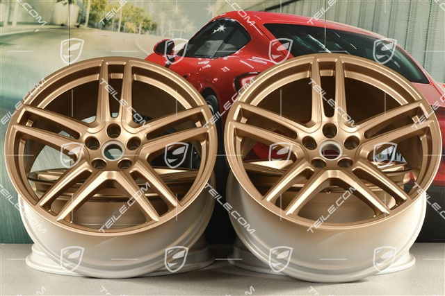 20-inch wheel rim set "Macan Turbo", 9J x 20 ET26 + 10J x 20 ET19, CMS, neodyme