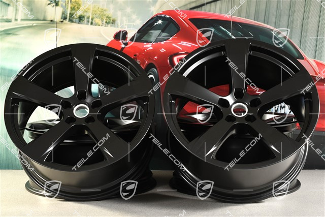 20" komplet felg "Macan Sport", 9J x 20 ET26 + 10J x 20 ET19, czarny satynowy półmat