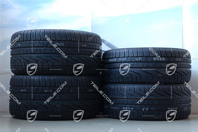 19-inch Carrera winter wheel set, 8,5J x 19 ET54 + 11J x 19 ET69, Pirelli winter tyres 235/40 R19 + 285/35 R19, with TPMS