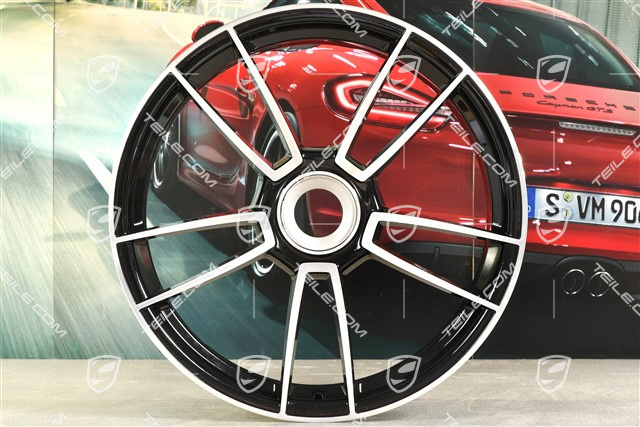 20" Felga Turbo S, 8,5J x 20 ET50, czarny wysoki połysk