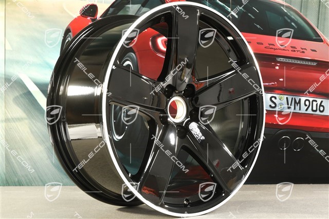 19-inch wheel rim Macan Sport Classic, 9J x 19 ET21, black high gloss
