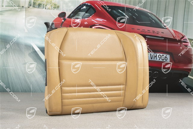 Back seat backrest, Rear, Leatherette, Savanna beige, Coupe, R