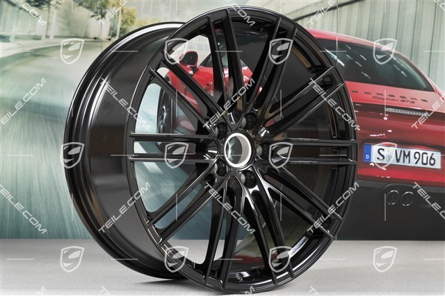 22-inch wheel rim, Turbo IV, 10J x 22 ET48, black high gloss