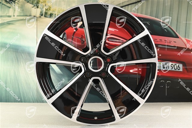 21-inch wheel rim AeroDesign / PHEV, 9,5J x 21 ET46, black high glos