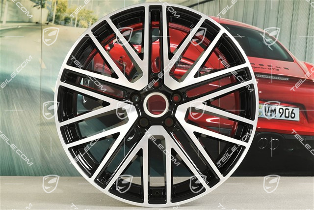 22" Felge Turbo Design, 10J x 22 ET48, schwarz hochglanz