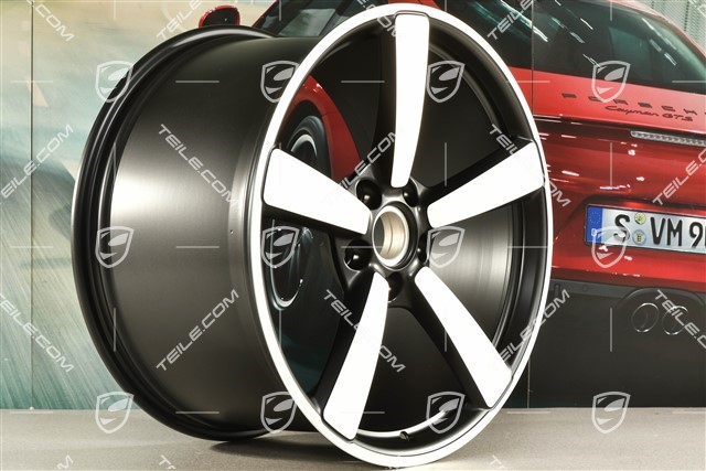 21" Carrera Exclusive Felge, 12J x 21 ET70, Schwarz Seidenmatt