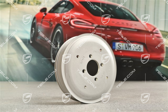 Coolant / water pump pulley 2,9L / 3,0L, 4 screw mount