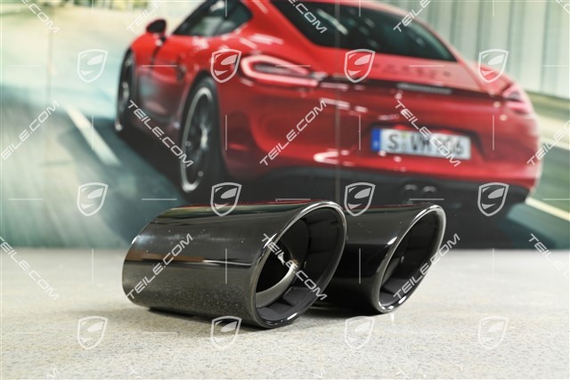 Endrohr, GTS, Schwarz, L