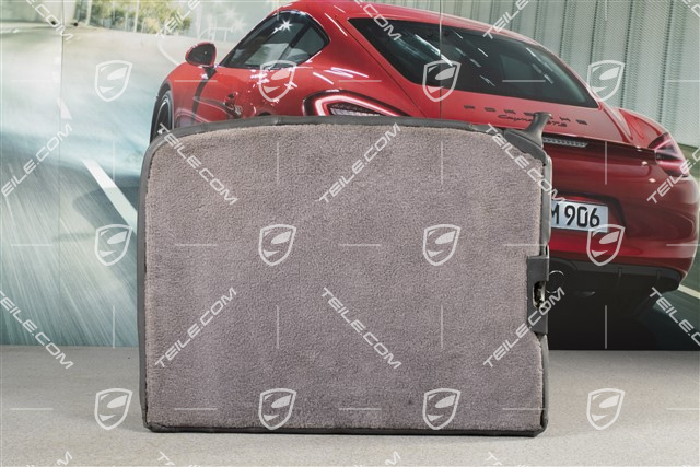Back seat backrest, Draped leather, space grey, Cabrio, R