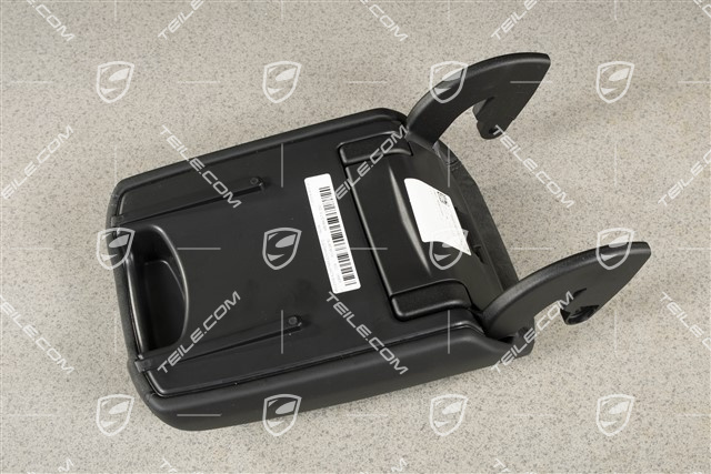 Armrest, centre console, Alcantara/leather, black