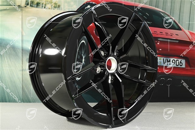 21" Carrera Exclusive Design wheel, 11.5J x 21 ET79, black high gloss