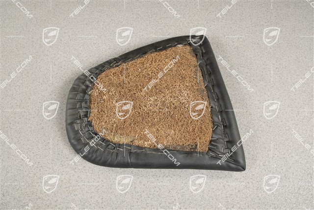 Notsitzkissen, Kunstleder, Schwarz, R