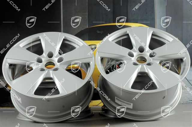 19-inch Cayenne wheel rim set, 8,5J x 19 ET47 + 9,5J x 19 ET54