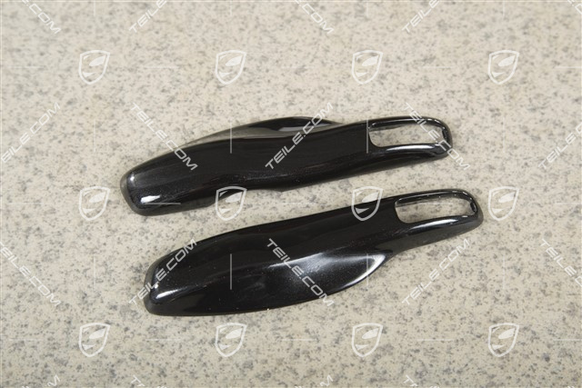 Key cap, lacquered, set, jet black metallic