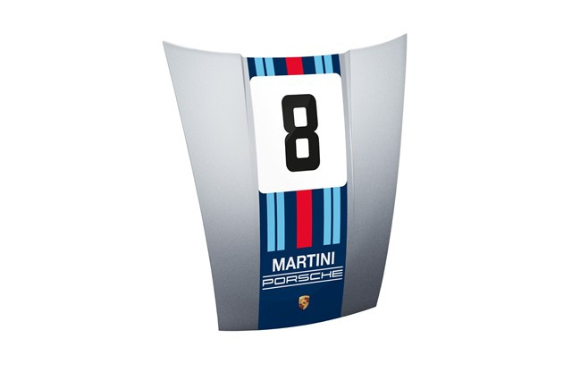 911 MARTINI RACING® hood with lollipop 911 MARTINI RACING® hood with lollipop
