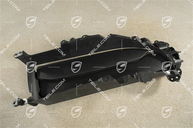 Radiator grille shutter / cooling air controls flap,ventilation grille, black matte, L