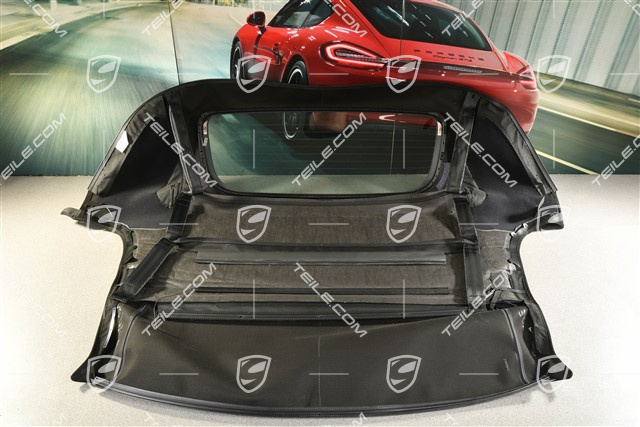 Verdeckbezug cabrio, "25 Jahre Boxster" Jubiläumversion, schwarz