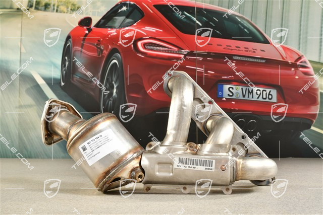 Exhaust manifold with pre-catalytic converter, cyl. 4-6, Boxster 2,7